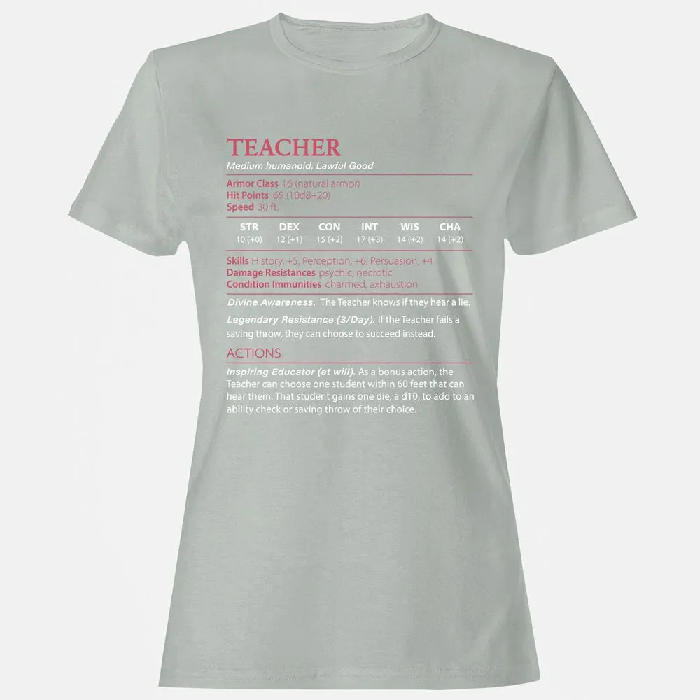 Teacher Women's T-Shirt - Ash - 2