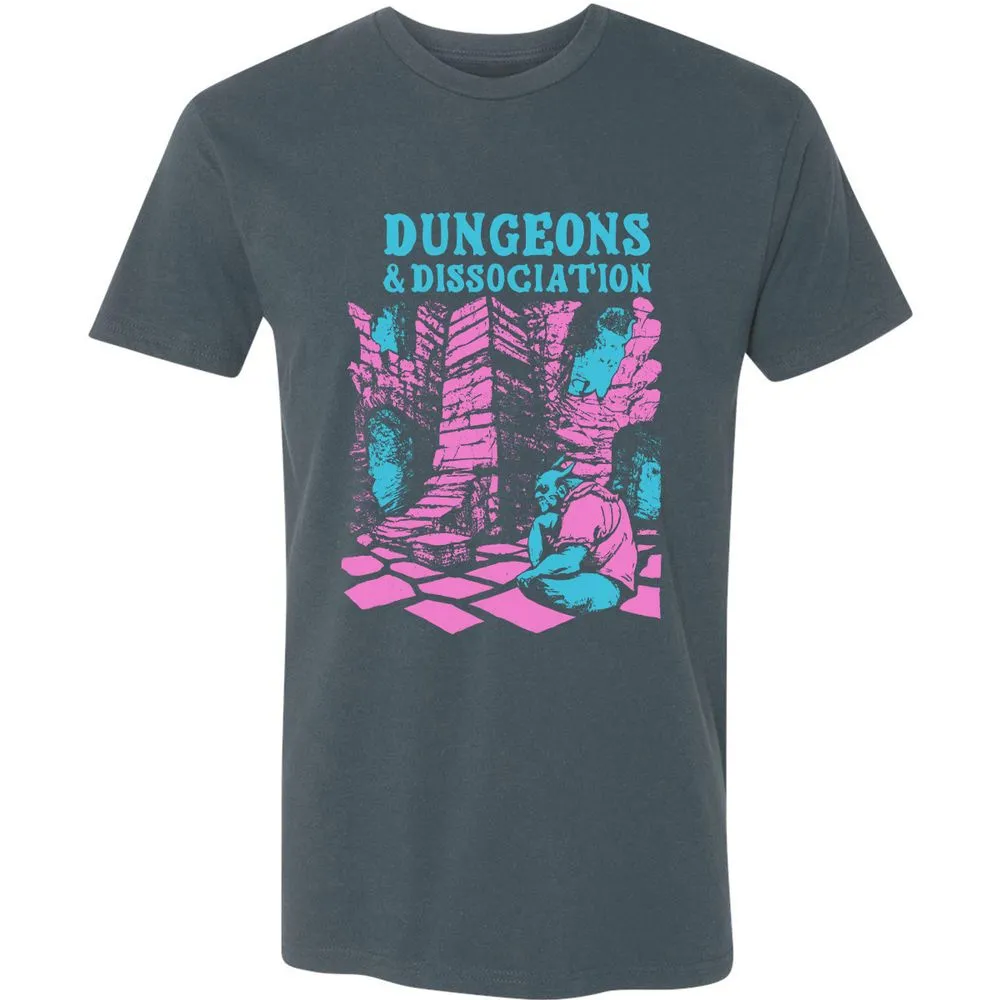 Dungeons And Dissociation Premium Unisex T-Shirt - Indigo - 15