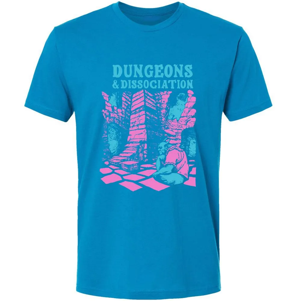 Dungeons And Dissociation Premium Unisex T-Shirt - Turquoise - 16