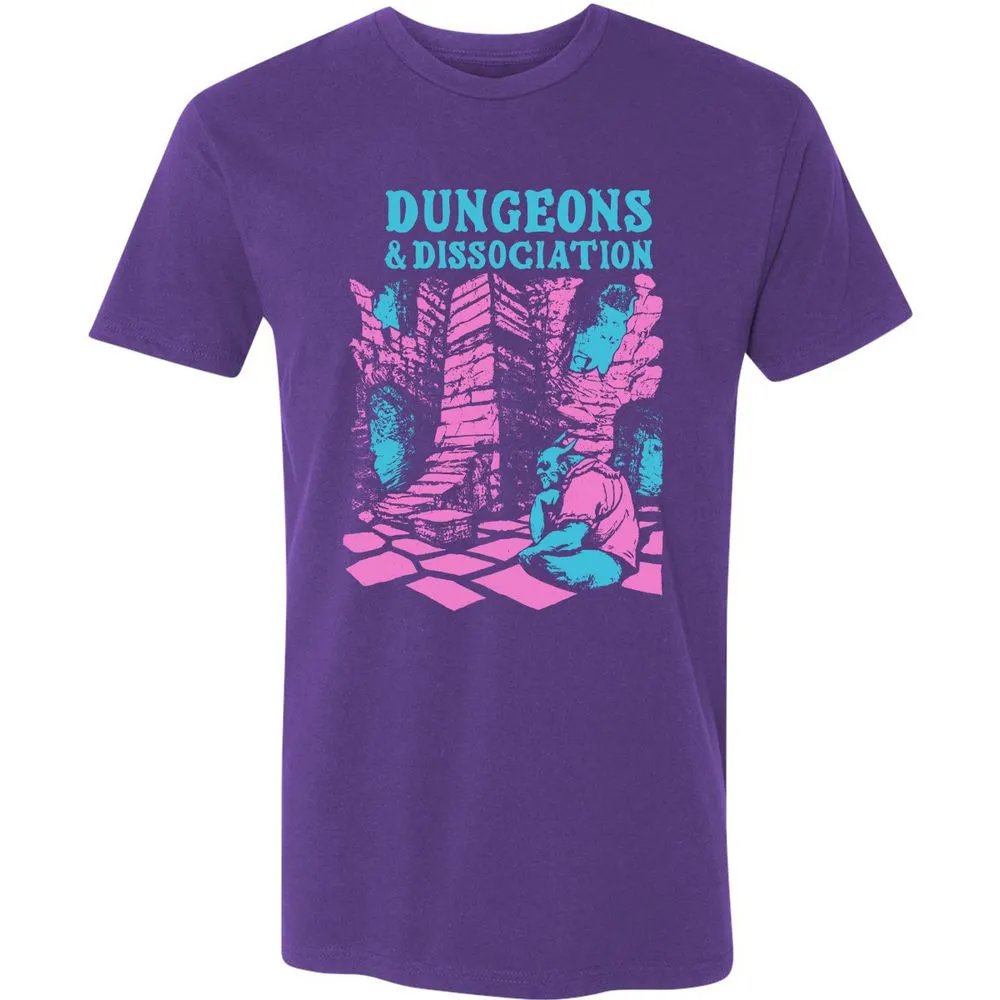 Dungeons And Dissociation Premium Unisex T-Shirt - Purple Rush - 7