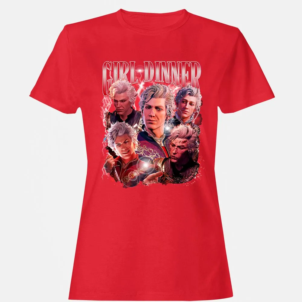 Astarion Girl Dinner Women's T-Shirt - Red - 13