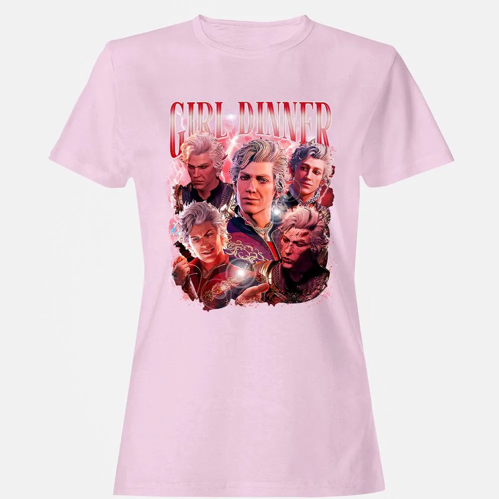 Astarion Girl Dinner Women's T-Shirt - Light Pink - 9