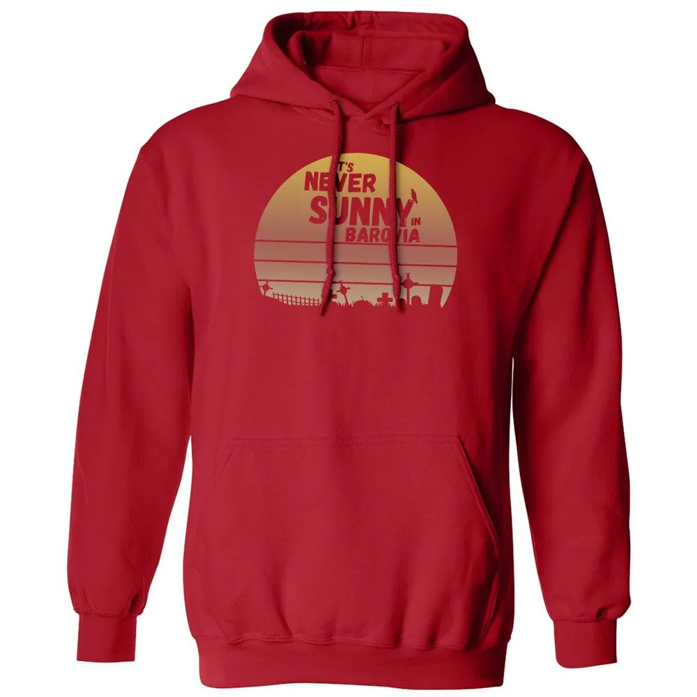 Vintage It's Never Sunny In Barovia Classic Unisex Hoodie - Red - 5