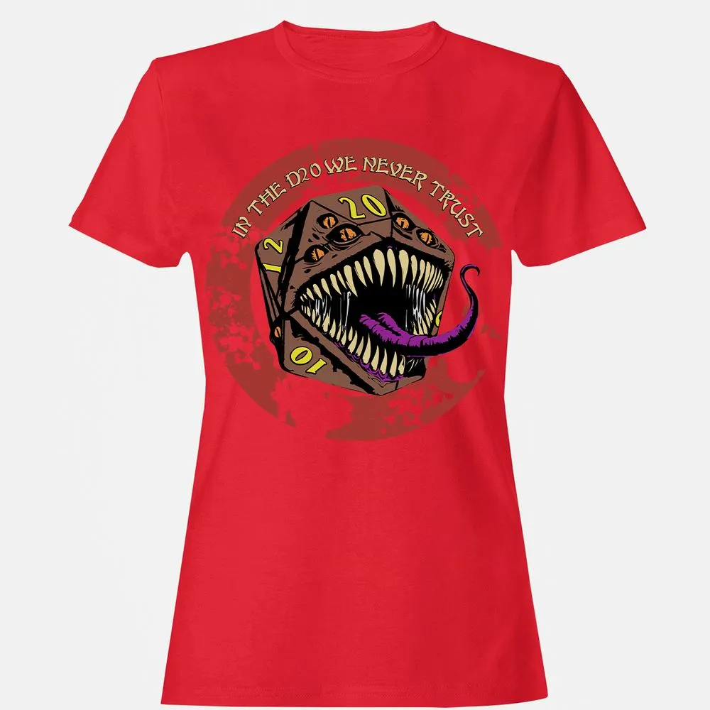 In The D20 We Never Trust Women's T-Shirt - Red - 13