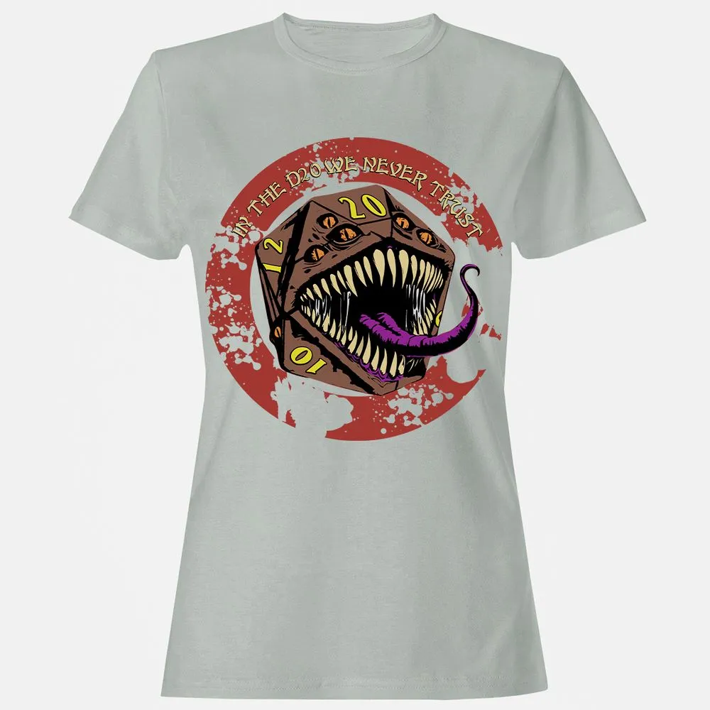 In The D20 We Never Trust Women's T-Shirt - Ash - 2