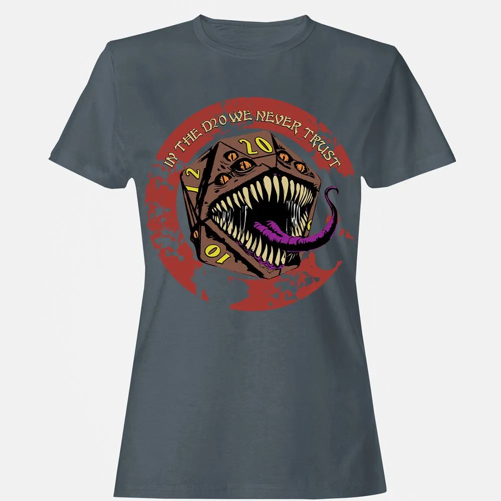 In The D20 We Never Trust Women's T-Shirt - Charcoal - 3