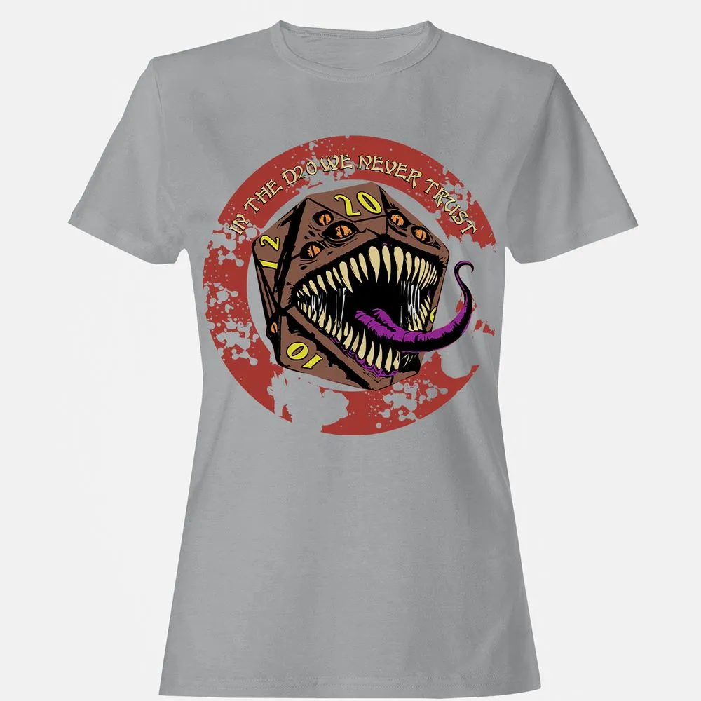 In The D20 We Never Trust Women's T-Shirt - Sport Grey - 15