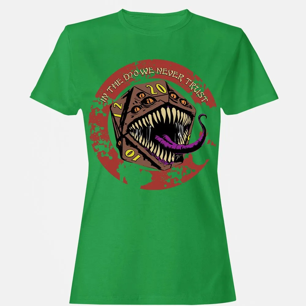 In The D20 We Never Trust Women's T-Shirt - Irish Green - 7