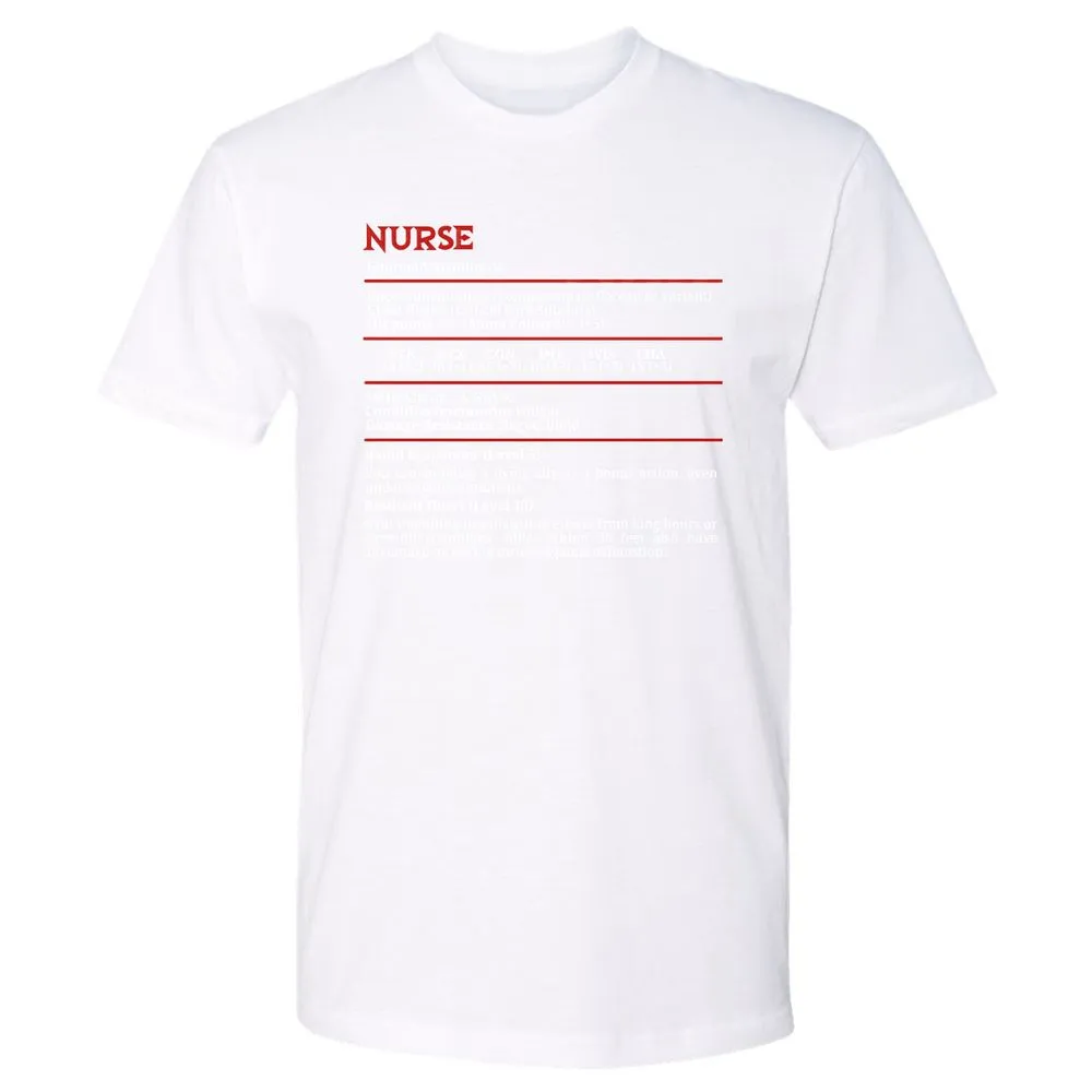 Nurse Stats Premium Unisex T-Shirt - White - 4
