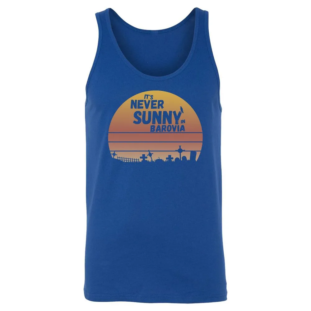 Vintage It's Never Sunny In Barovia Unisex Jersey Tank - True Royal - 13