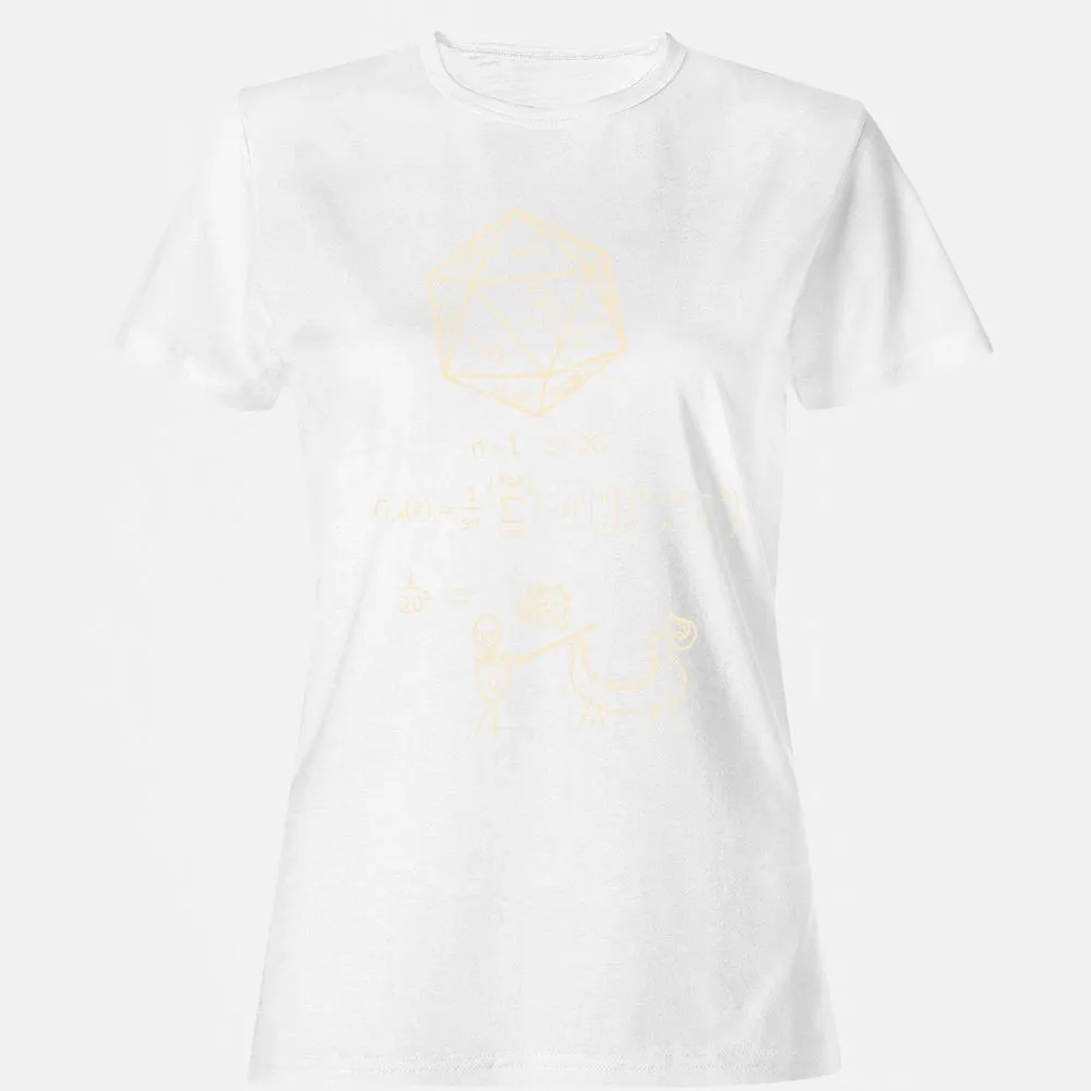 Science Of20 Sided Dice Women's T-Shirt - White - 16