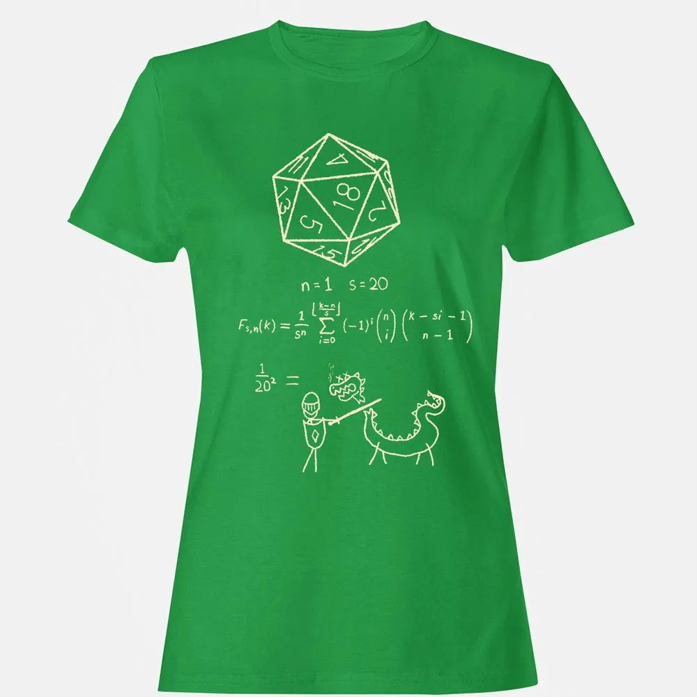 Science Of20 Sided Dice Women's T-Shirt - Irish Green - 7