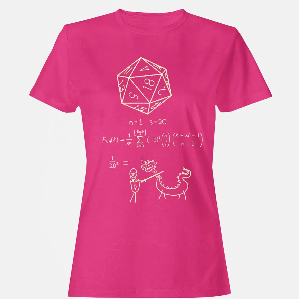Science Of20 Sided Dice Women's T-Shirt - Heliconia - 6
