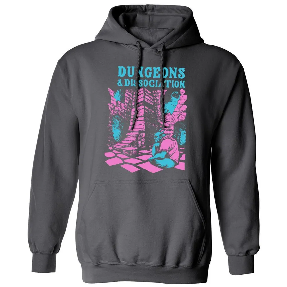 Dungeons And Dissociation Classic Unisex Hoodie - Charcoal - 7