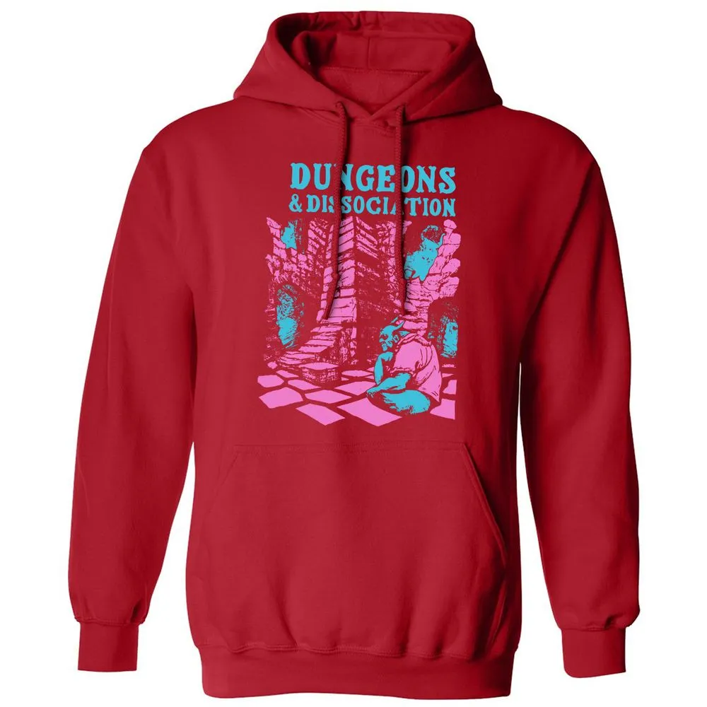 Dungeons And Dissociation Classic Unisex Hoodie - Red - 5