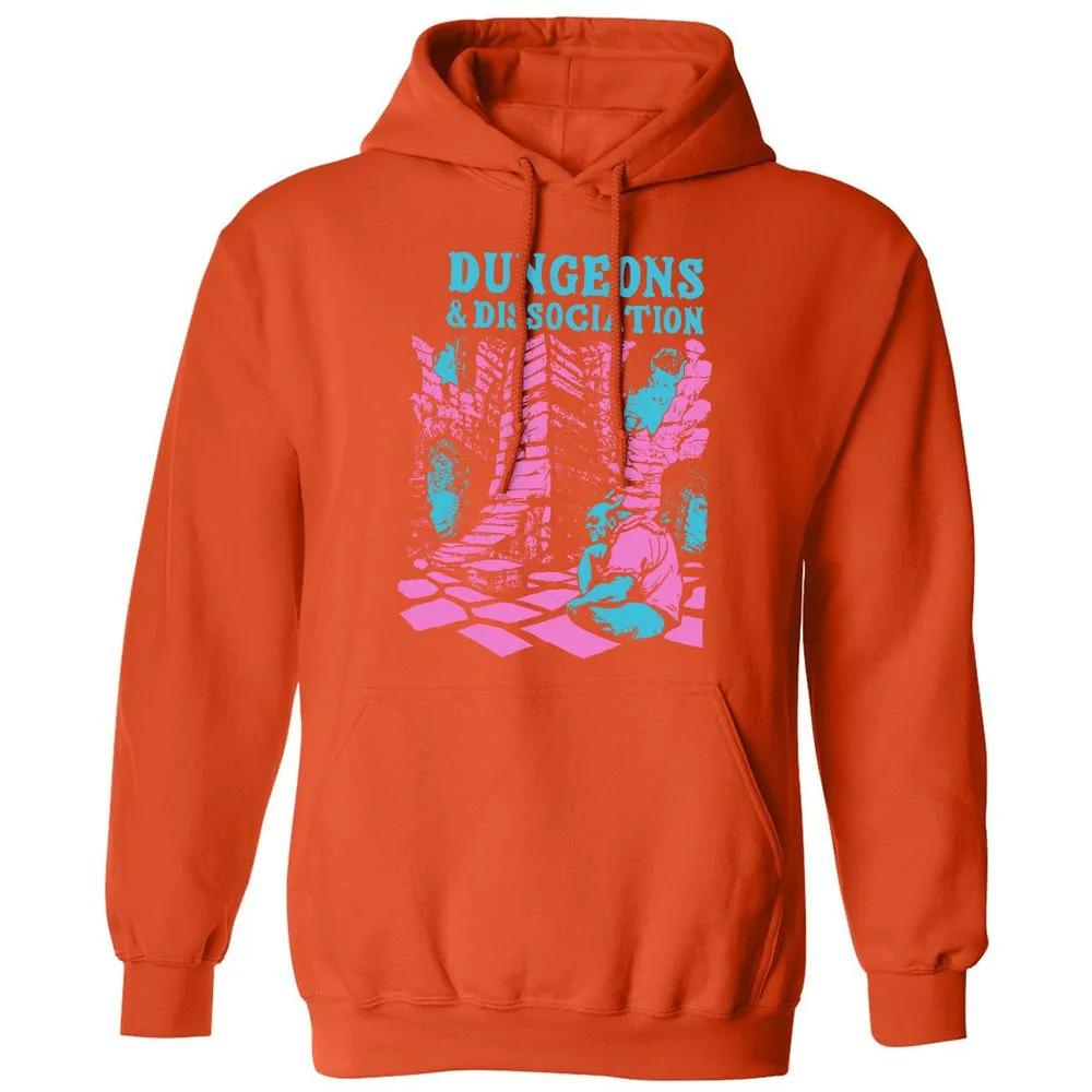 Dungeons And Dissociation Classic Unisex Hoodie - Orange - 10