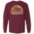 Vintage It's Never Sunny In Barovia Long Sleeve T-Shirt - Maroon - 11