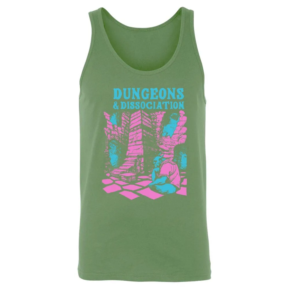 Dungeons And Dissociation Unisex Jersey Tank - Leaf - 10