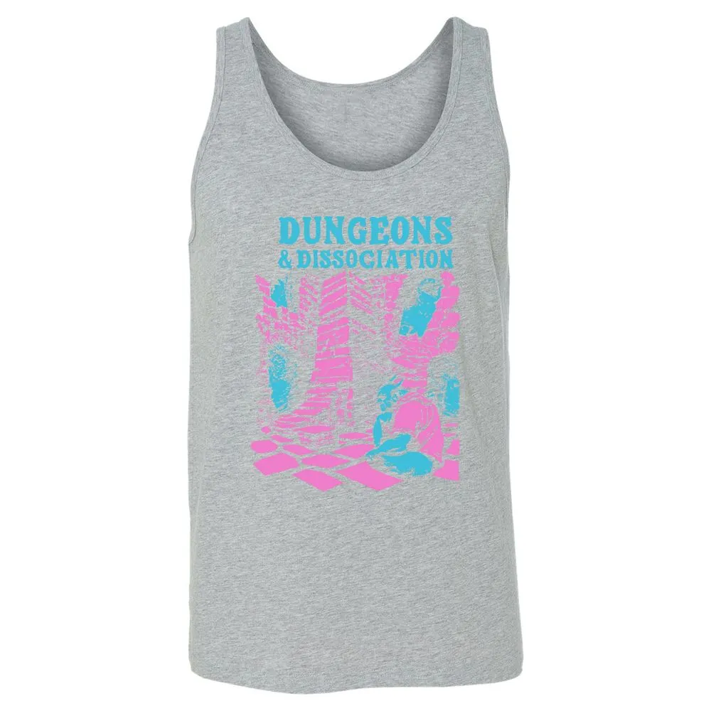 Dungeons And Dissociation Unisex Jersey Tank - Athletic Heather - 4