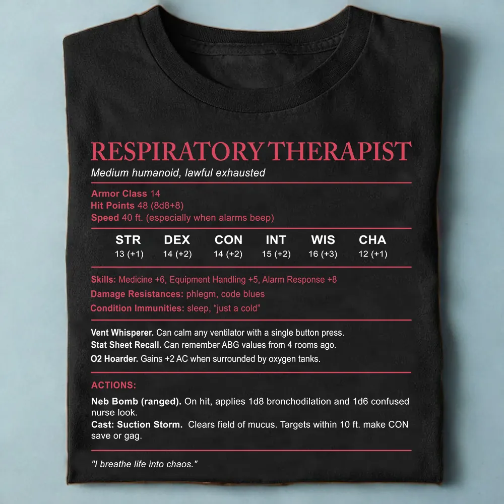 Respiratory Therapist Classic Unisex T-Shirt - 1
