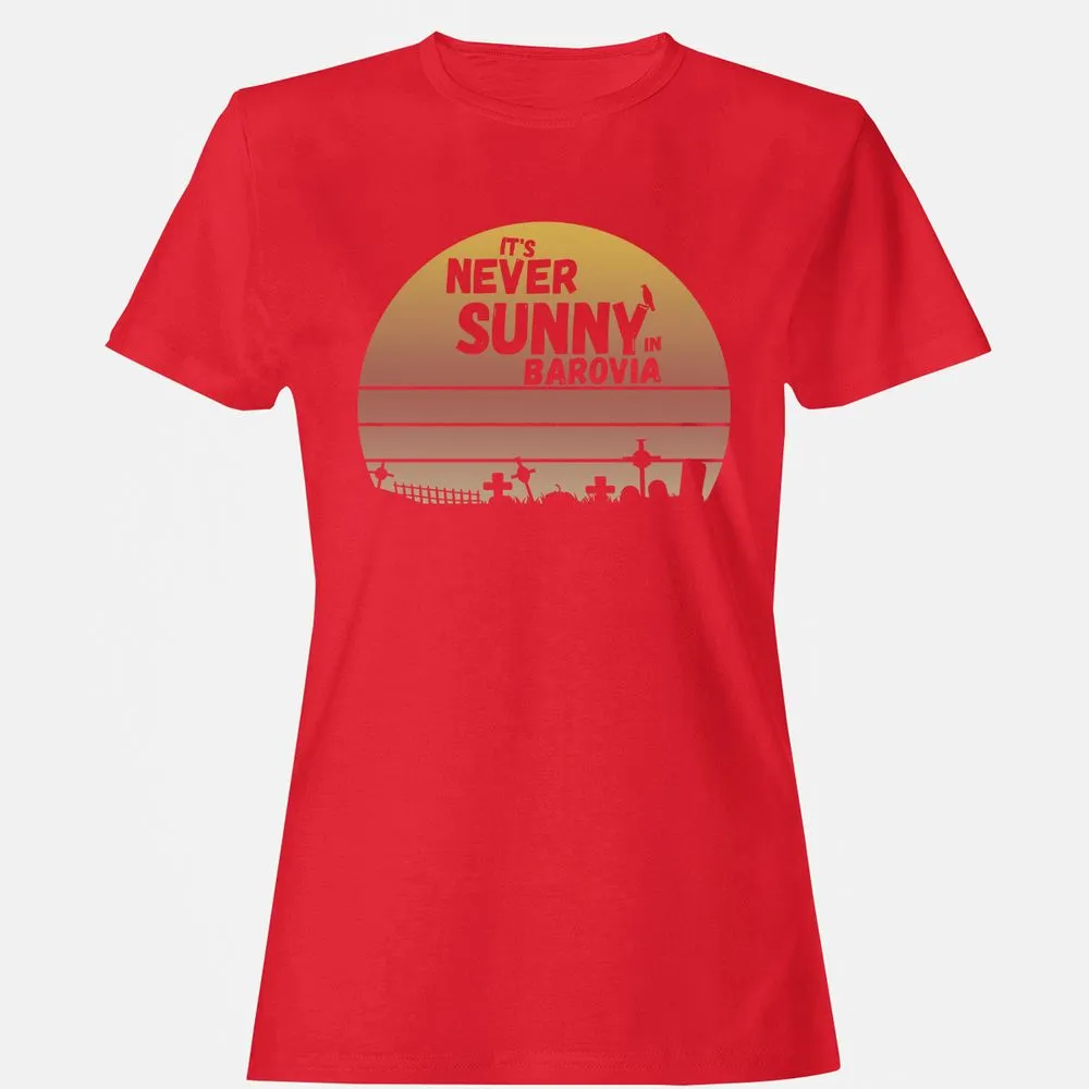 Vintage It's Never Sunny In Barovia Women's T-Shirt - Red - 13