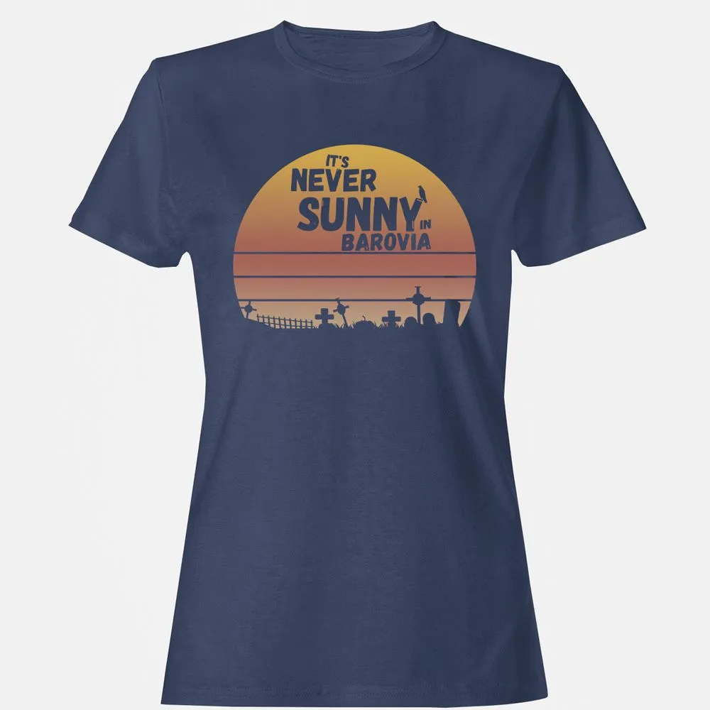 Vintage It's Never Sunny In Barovia Women's T-Shirt - Navy - 10