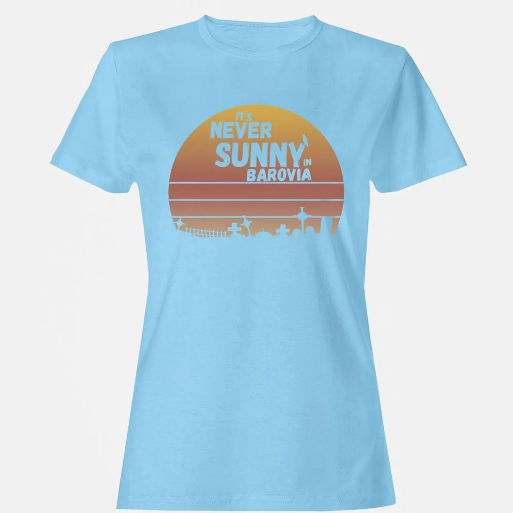 Vintage It's Never Sunny In Barovia Women's T-Shirt - Light Blue - 8