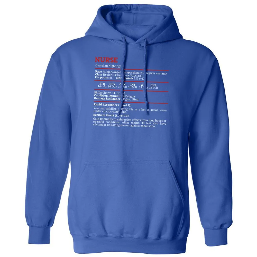 Nurse Stats Classic Unisex Hoodie - Royal - 9