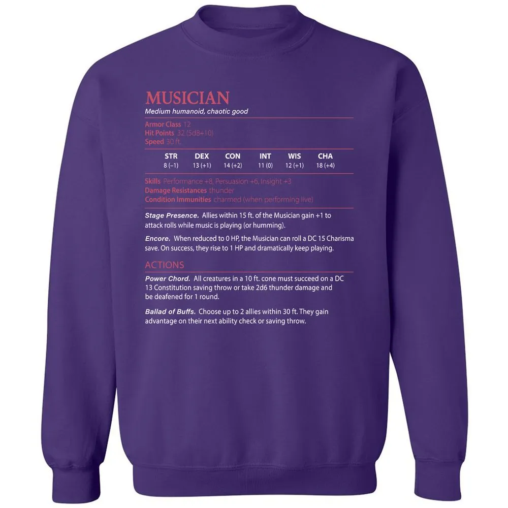 Musician Stats - Purple - 6