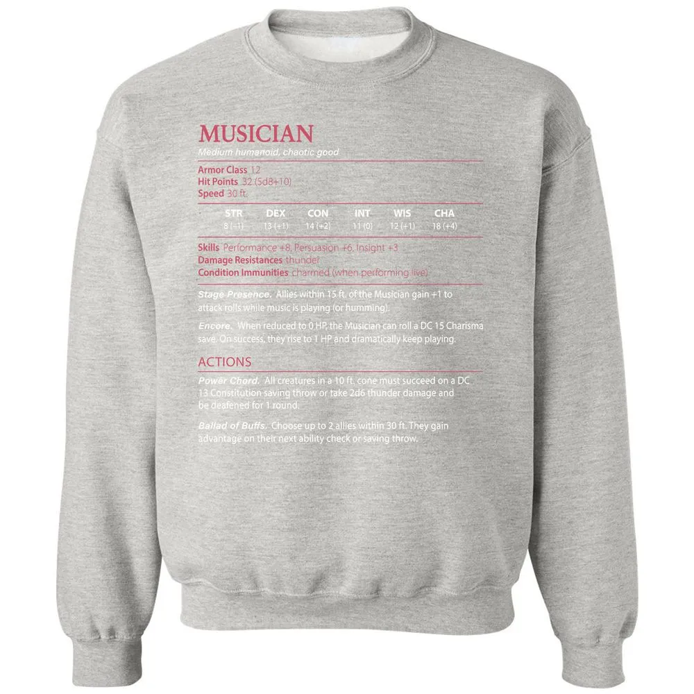 Musician Stats - Ash - 8