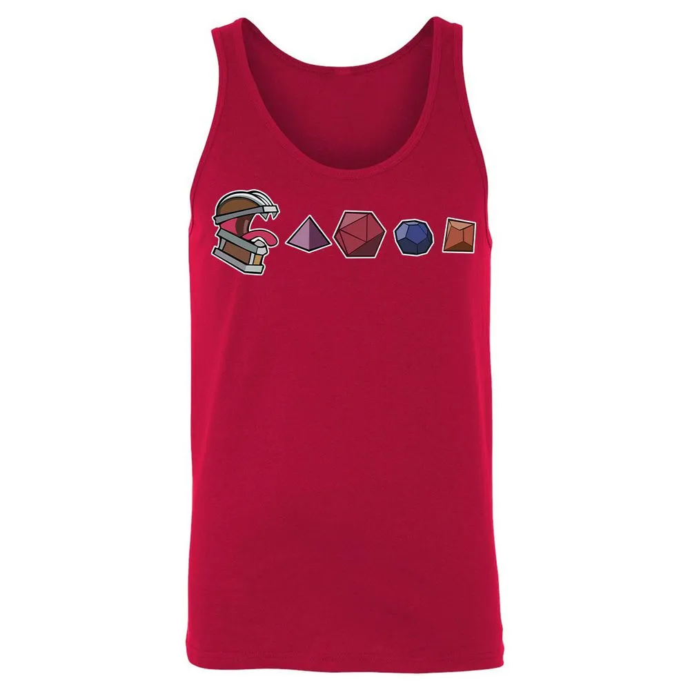 Mimic And Dices Unisex Jersey Tank - Red - 11