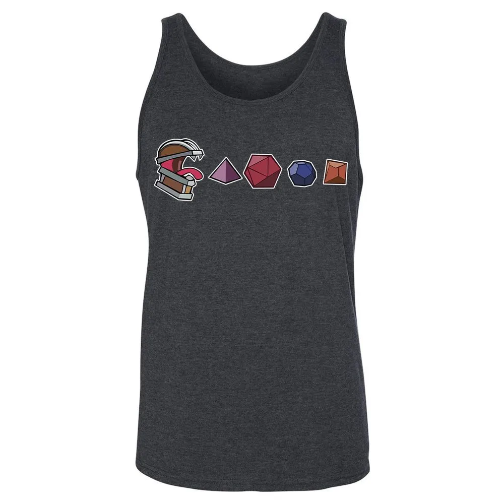 Mimic And Dices Unisex Jersey Tank - Dark Grey Heather - 6