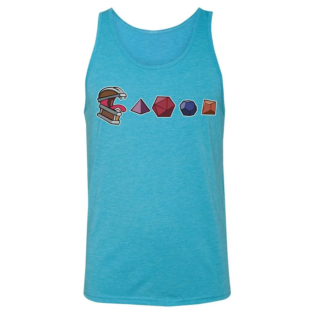 Mimic And Dices Unisex Jersey Tank - Aqua Triblend - 3