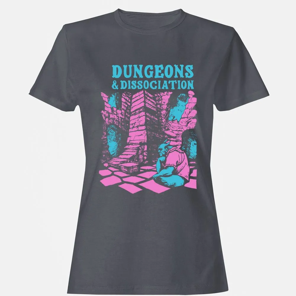Dungeons And Dissociation Women's T-Shirt - Dark Heather - 5
