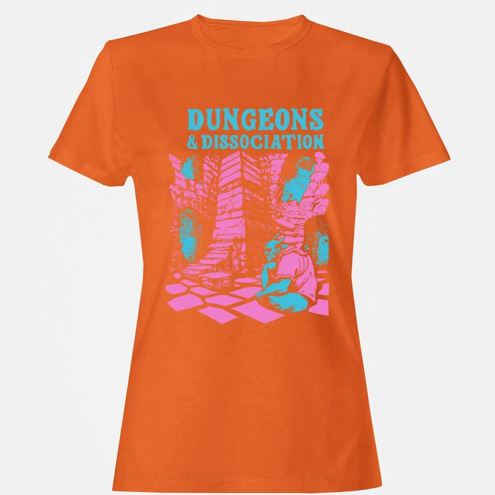 Dungeons And Dissociation Women's T-Shirt - Orange - 11