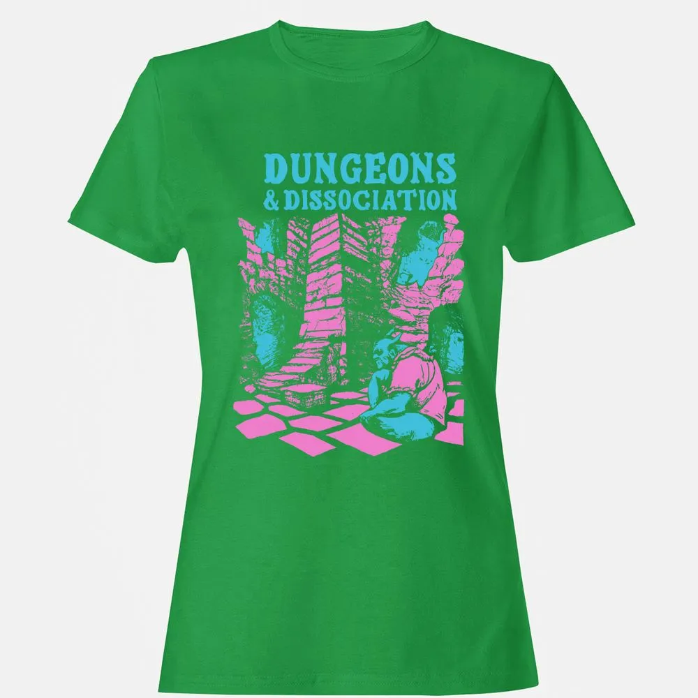 Dungeons And Dissociation Women's T-Shirt - Irish Green - 7