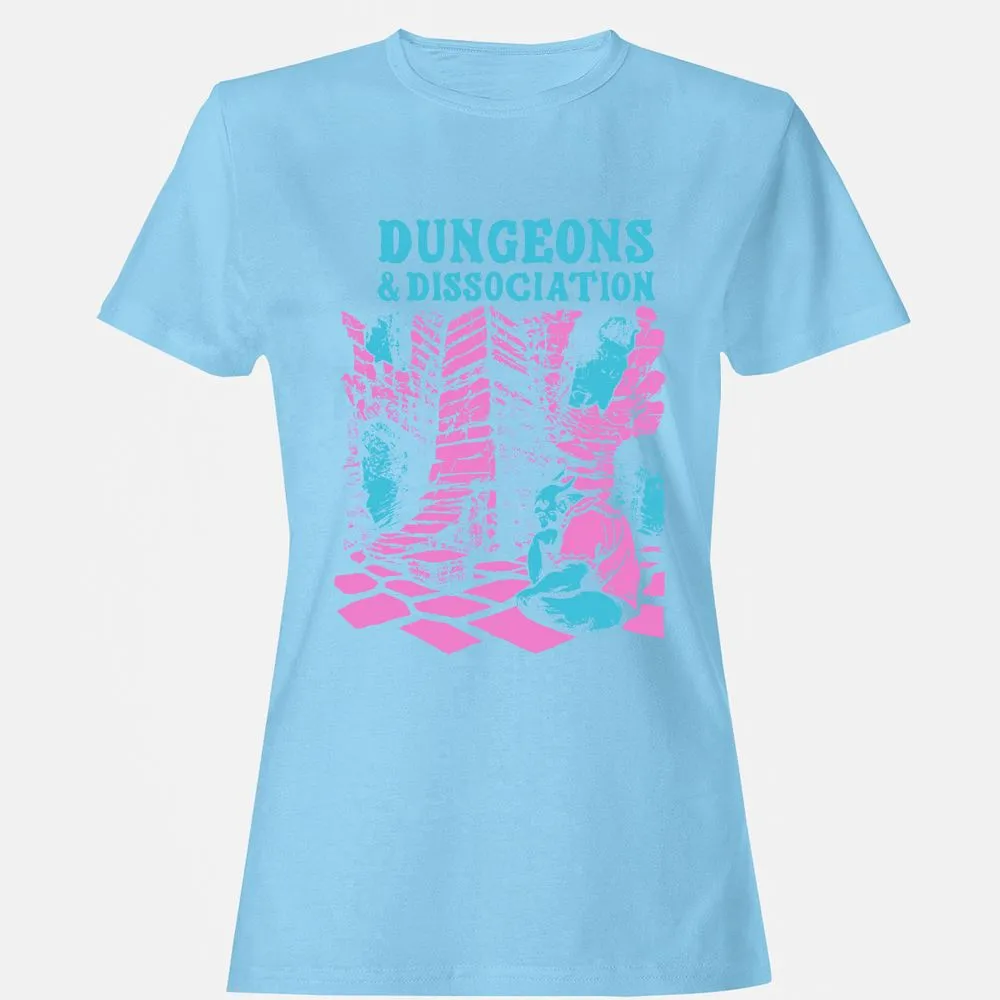 Dungeons And Dissociation Women's T-Shirt - Light Blue - 8