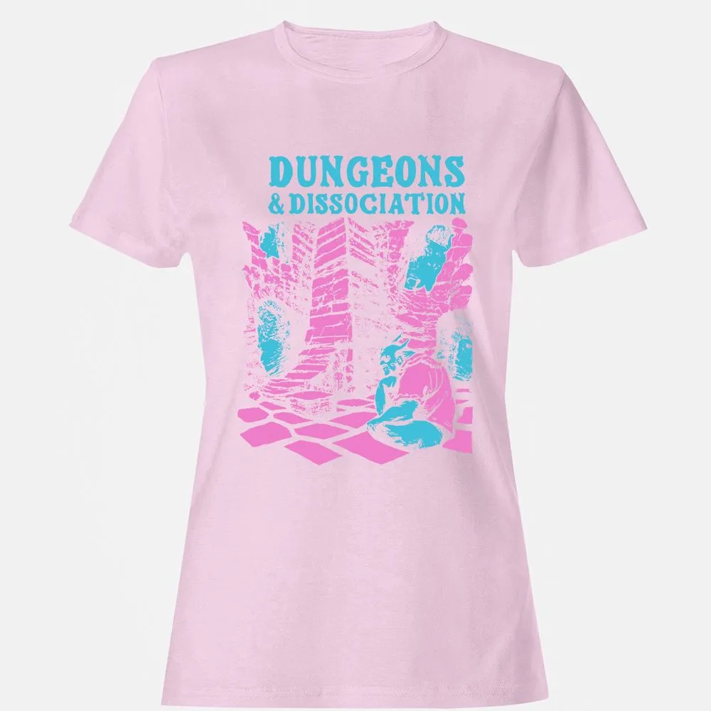 Dungeons And Dissociation Women's T-Shirt - Light Pink - 9
