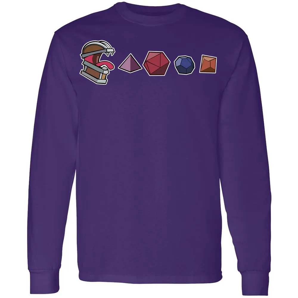Mimic And Dices Long Sleeve T-Shirt - Purple - 13
