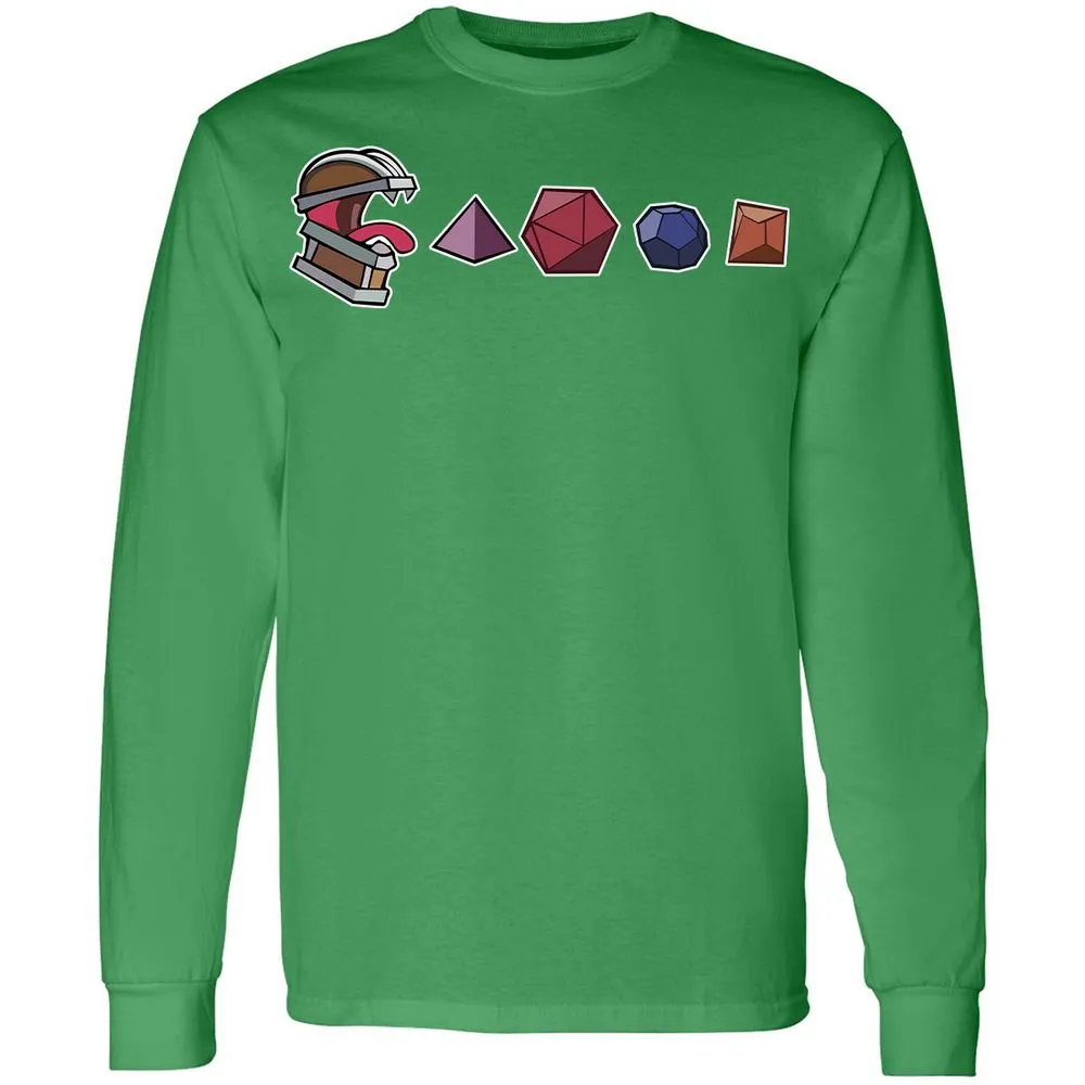 Mimic And Dices Long Sleeve T-Shirt - Irish Green - 10