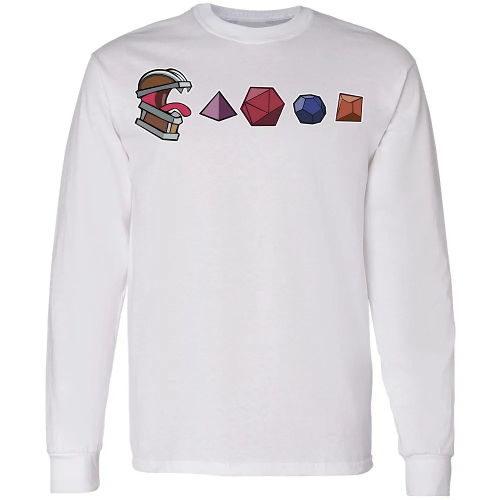Mimic And Dices Long Sleeve T-Shirt - White - 5