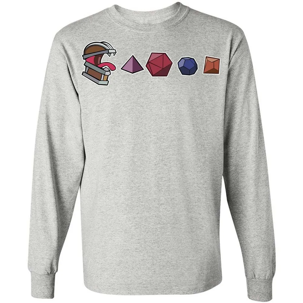 Mimic And Dices Long Sleeve T-Shirt - Ash - 7