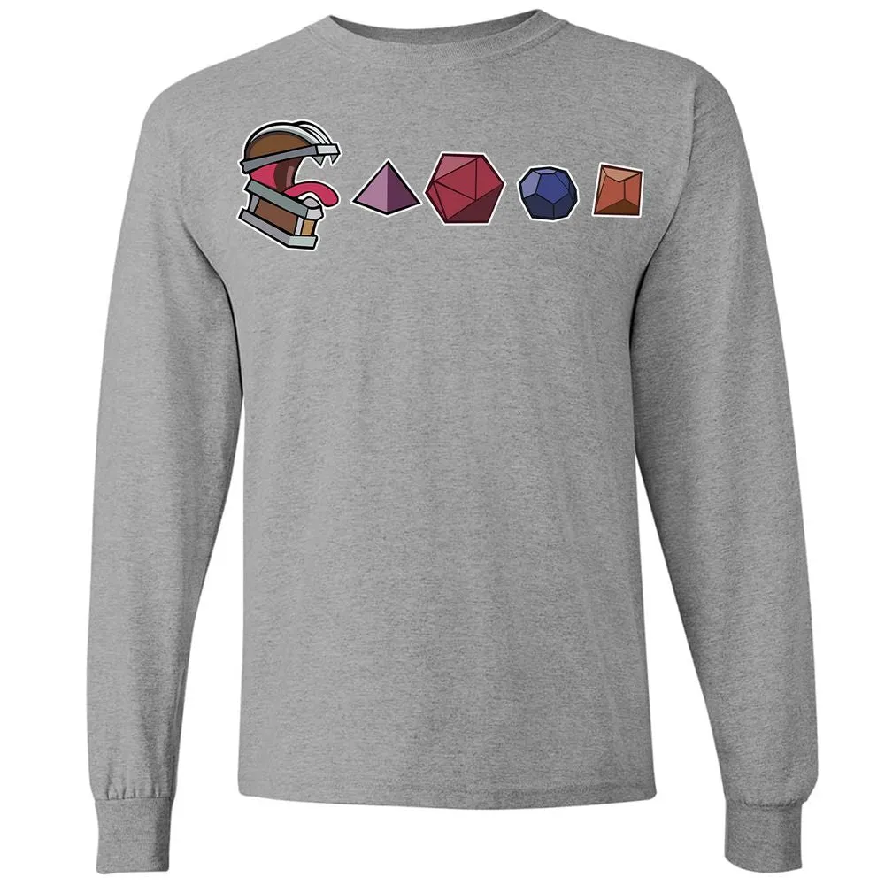 Mimic And Dices Long Sleeve T-Shirt - Graphite Heather - 6