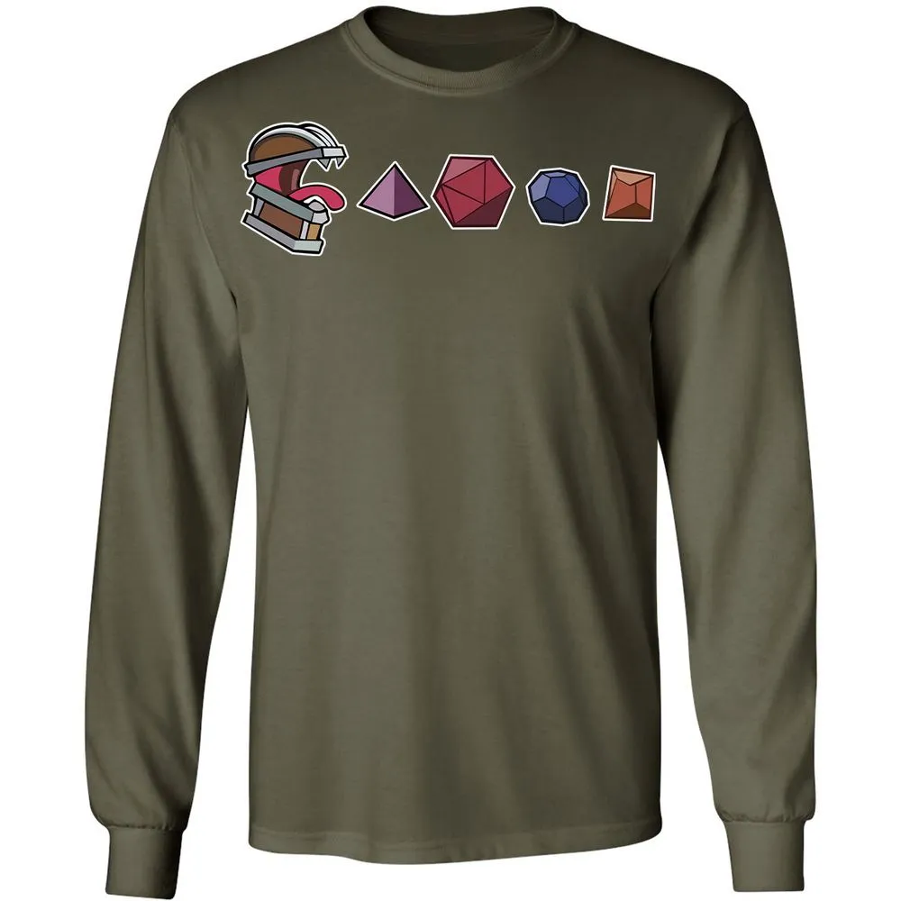 Mimic And Dices Long Sleeve T-Shirt - Military Green - 16