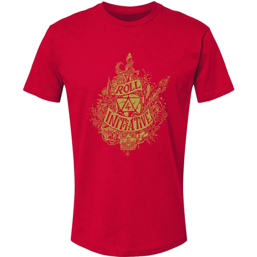 Roll Initiative Premium Unisex T-Shirt - Red - 6