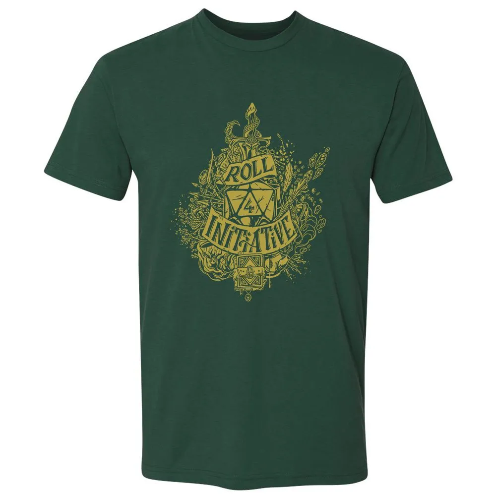 Roll Initiative Premium Unisex T-Shirt - Forest Green - 13