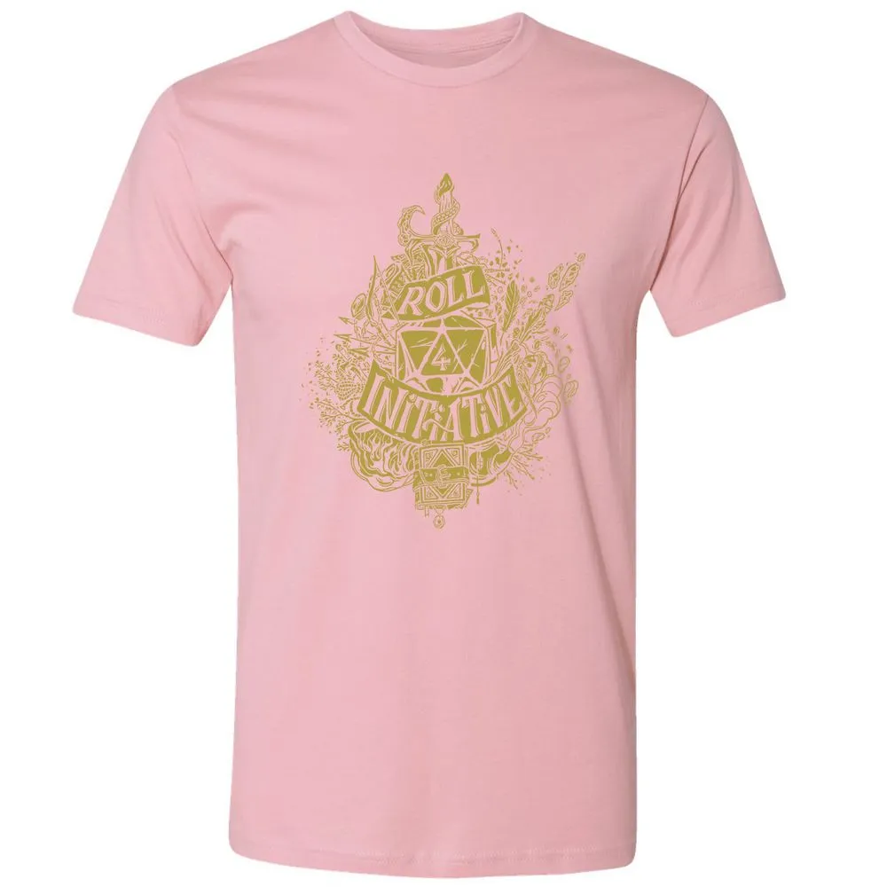 Roll Initiative Premium Unisex T-Shirt - Light Pink - 3