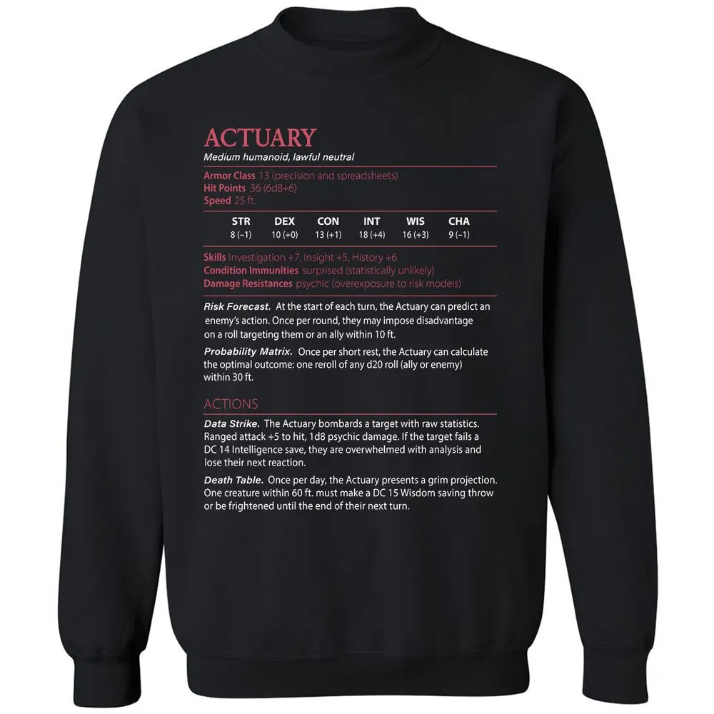 Actuary Stats - Black - 1