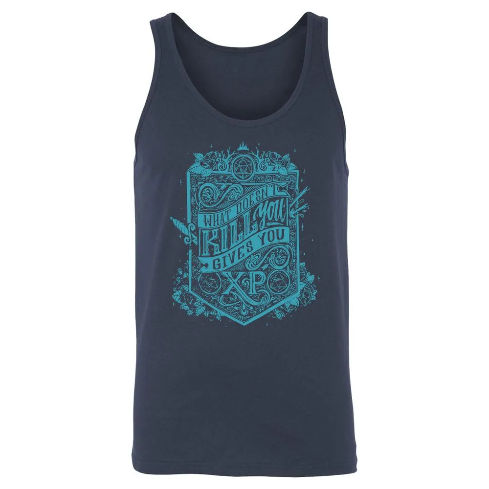 What Doesn't Kill You Gives You XP Unisex Jersey Tank - Navy - 2