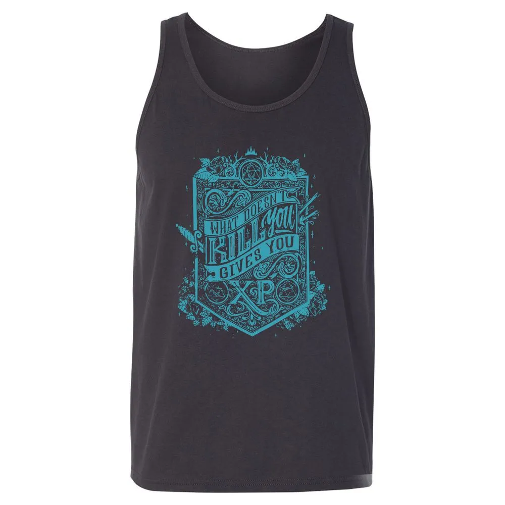 What Doesn't Kill You Gives You XP Unisex Jersey Tank - Dark Grey - 7